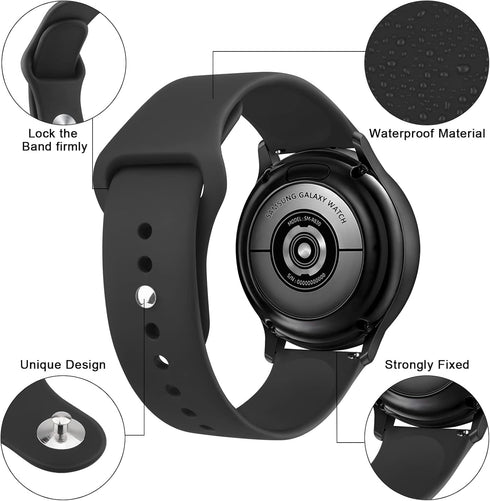 Silicone Band Compatible with IDW13,IDW16,IDW19 Smartwatch Bands, 22mm Soft Silicone Quick-Release Sport Replacement Bracelet Straps for Fitpolo/Woneligo W3 Smartwatch Bands