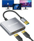 Reborn USB to HDMI Adapter, 1080P@60Hz USB 3.0 Male to Dual HDMI Female