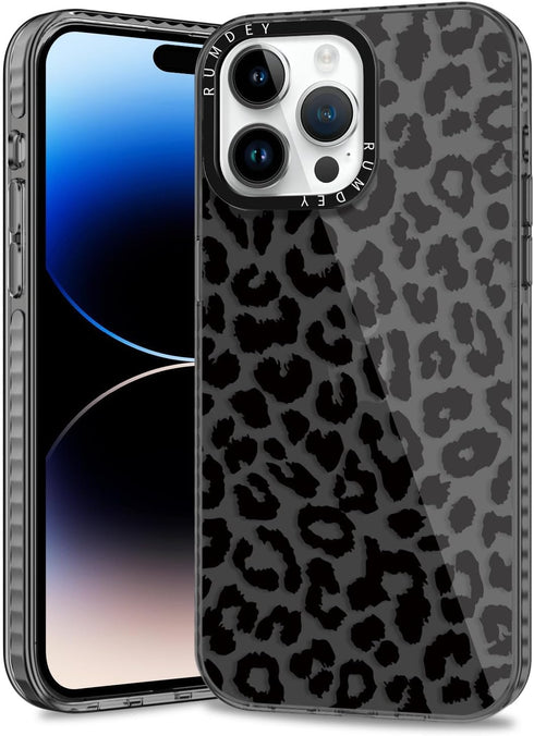 2 Pack Cheetah Cases for Apple iPhone 13 / iPhone 14 Case 6.1 inch, Clear with Cute Fashion Leopard Patterns for Girls Women, Slim Funda with Shockproof Protection Silicone Soft TPU Cover