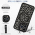 AIGOMARA iPhone 15 Pro Case - Black Leopard Pattern, MagSafe Compatible, Soft TPU Bumper, Hard PC Back, Shockproof Slim