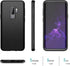 SURITCH for Samsung Galaxy S9 Plus Case, Built-in Screen Protector, Matte Black Hard Protection