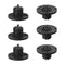 Fielect 6Pcs SpeakOn Panel Mount Socket Round, 4 Pole Audio Speaker Twist Lock Female Speakon