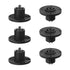 Fielect 6Pcs SpeakOn Panel Mount Socket Round, 4 Pole Audio Speaker Twist Lock Female Speakon