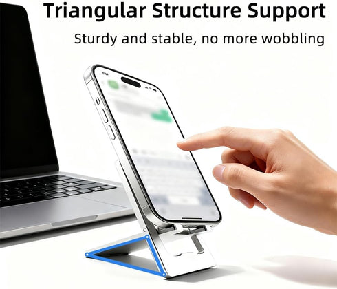 JYWYBF Durable Aluminum Phone Holder with Bottle Opener, Flat iPhone Stand for Desk, Cell Phone Stand for Travel
