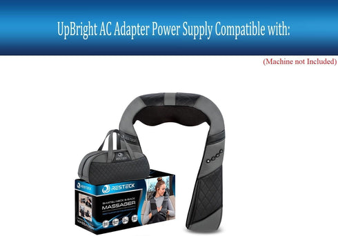 UpBright 12V AC/DC Adapter Compatible with Resteck BD1041 BD-1041 M89-00 M8900 AY3588780 Shiatsu Massager Electric Neck Back Shoulder 3D Kneading Pillow ZL-030CL1202000US02 2A Power Supply Charger PSU