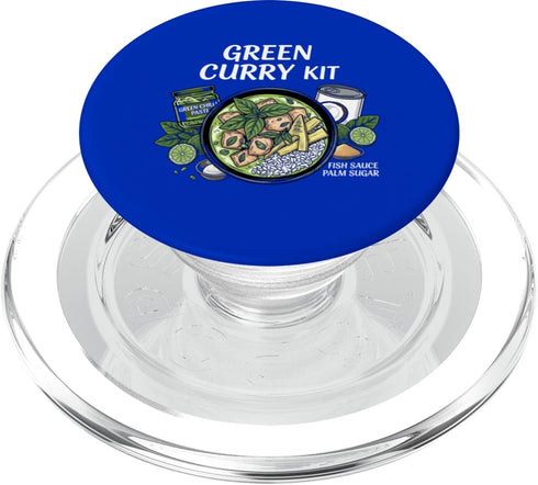Cultural Food Kits for Asian Food Cultures T-Shirt Green Curry Kit Food Thai Meal Ingredients PopSockets PopGrip for MagSafe