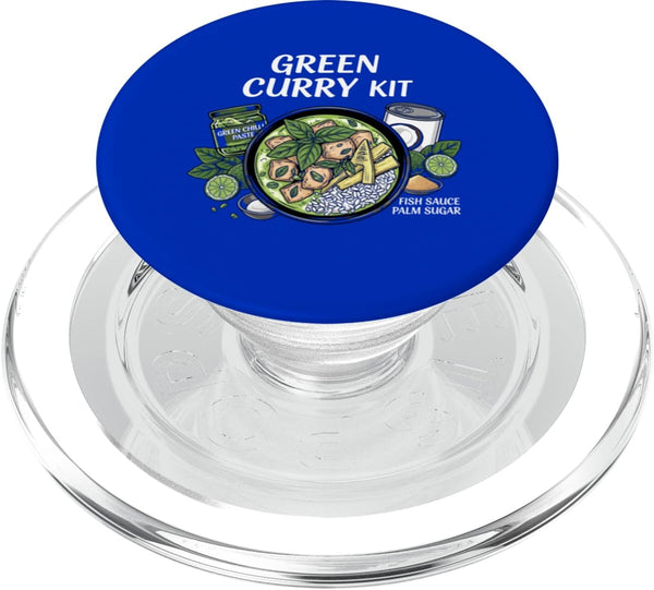 Cultural Food Kits for Asian Food Cultures T-Shirt Green Curry Kit Food Thai Meal Ingredients PopSockets PopGrip for MagSafe