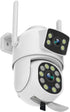 EVERSECU 6MP WiFi PTZ Security Camera Outdoor, Dual Lens, 360° View, Auto Tracking, Color Night Vision, 2-Way Audio