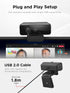 2, 1080p, 85 30 Lenovo Essential FHD Webcam Gen Full HD, Dual Microphones, Degree FOV, fps, USB-A Connection, Bulit