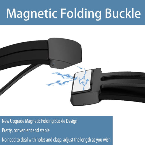 Compatible for ITOUCH AIR 4 Bands, 24mm Soft Silicone Magnetic Buckle Sport Wristband Replacement for 41mm/46mm
