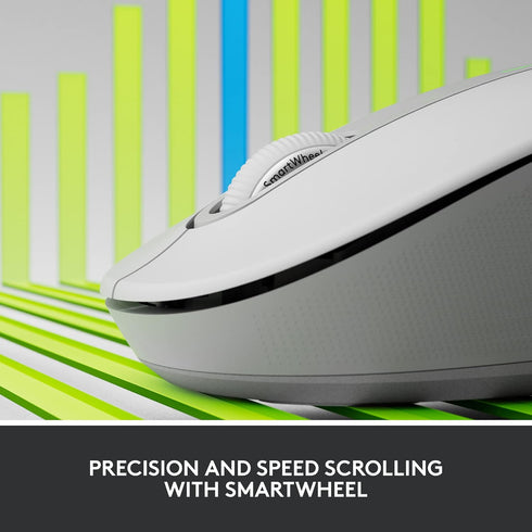 Logitech Signature M650 L Full Size Wireless Mouse, Silent Clicks, Customizable, for PC/Mac/Chromebook