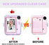 Instant Mini 12 Clear Case for Fujifilm Instax Mini 12 Camera, Protective Case with Upgraded Back Pocket