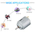5Pcs 1.5-6V 5000-20000RPM Fielect DC Motor Micro Motor Mini Motor Electric Motor Round Shaft for RC Boat DIY Car Toys