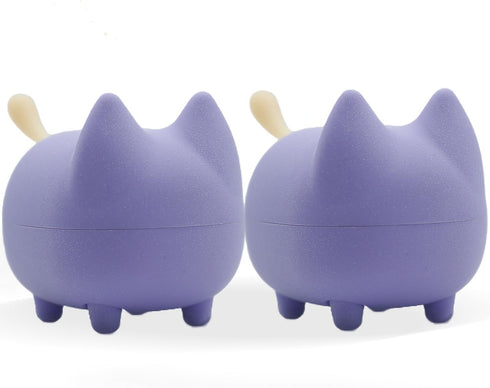 2PCS Cute Bluetooth Speaker, Mini Cat Portable Wireless Speakers with Stereo Sound, 40H Playtime (Purple)