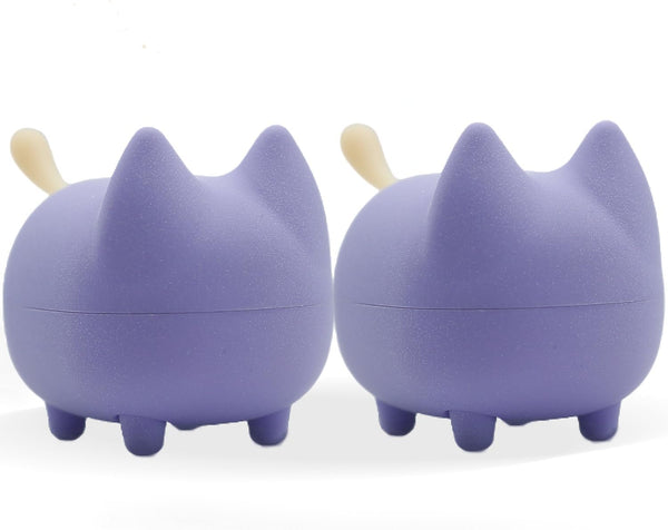 2PCS Cute Bluetooth Speaker, Mini Cat Portable Wireless Speakers with Stereo Sound, 40H Playtime (Purple)