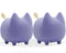2PCS Cute Bluetooth Speaker, Mini Cat Portable Wireless Speakers with Stereo Sound, 40H Playtime (Purple)