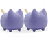 2PCS Cute Bluetooth Speaker, Mini Cat Portable Wireless Speakers with Stereo Sound, 40H Playtime (Purple)