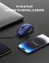 TECKNET 6-Button 4 5FT USB Wired Mouse, Corded Computer Mouse with Adjustable DPI, Optical Computer Mice with Ergonomic