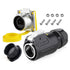 RJ45 Waterproof Connector, IP67 Industrial Ethernet Connector with Plug Dust Cover for Home, Industrial Network