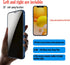 Slanku [3 Pack Privacy Screen Protector for iPhone 12, 12 Pro Tempered Glass Film, Anti-Spy, Full Coverage, Case Friendly