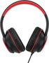 A8 Over-Ear Headphones with Microphone, Lightweight Folding Stereo Bass Headphones with 1.5M No-Tangle Cord, Portable Wired Headphones for Smartphone Tablet Computer MP3 / 4 (Black)