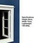 Ldqwztv (Blue-1) Creative Window Photograph Props, Take The World in A-Frame, Travel Photos Viewfinder Frame, Portable