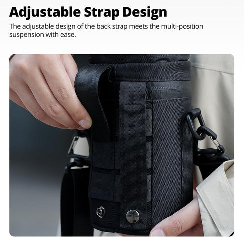 80 155 mm (3.15 6.10 AMBITFUL Thick Camera Lens Pouch Case, Water/Dust/Shock Protection Lens Pouch for DSLR Camera Lens