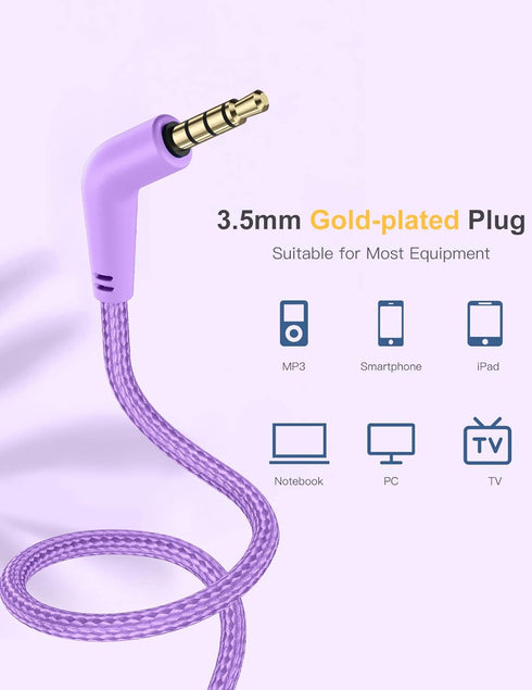 Kids Headphones for School, Over Ear Headphones with Microphone, 85dB/94dB Safe Volume Limit, HD Sound