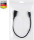 Perixx PERIPRO-403 1ft USB Type-C Male to USB-A Female Cable - USB 2.0 for Keyboard, Mouse, Smartphone, Laptop, Tablet