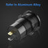 12V USB Outlet Wire Aluminum Car Charger Multi Port, Dual USB Quick Charge 3.0 Port and PD USB C Socket
