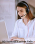 Headset C+3.5mm, JIAMQISHI USB with Microphone for PC, On-Ear Computer Laptop Headphones with Noise Cancelling Mic