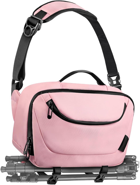 TAAOKA Camera Sling Bag,Waterproof Camera Case with Tripod Holder,Lightweight DSLR/SLR/Mirrorless Camera Bags