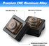 DPVPER 2M Aluminum PC Power Button, External Computer Power Button, PC Power Switch with Cable and Magnet for Desktop