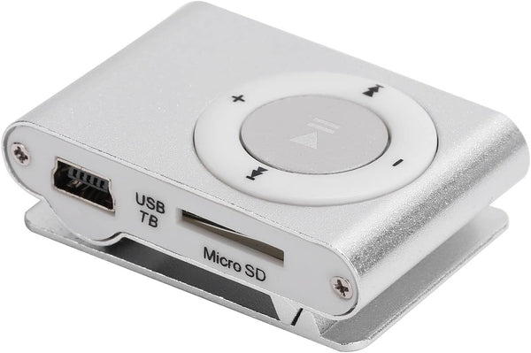Wisoqu MP3 Player, Portable Digital Music Media Player Mini MP3 Back-Clip Player with