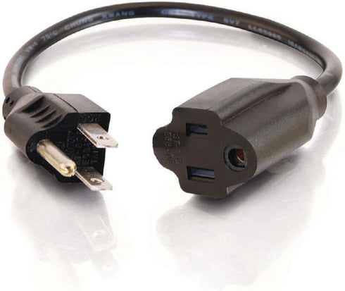 C2G/Cables to Go 10ft 18 AWG Power Extension Cord (NEMA 5-15P to NEMA 5-15R)