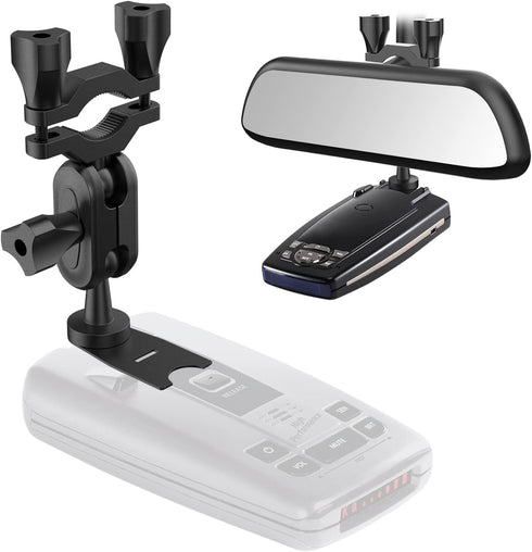 Car Rear View Mirror Radar Detector Mount for Escort Passport, Beltronics Vector & Rocky Mountain Phantom-T