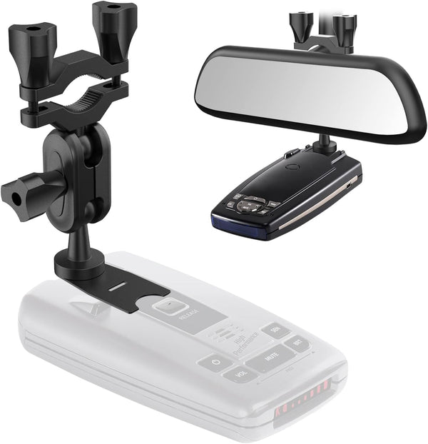 Car Rear View Mirror Radar Detector Mount for Escort Passport, Beltronics Vector & Rocky Mountain Phantom-T