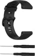 3-Pack Silicone Bands for Garmin Forerunner 945 Smartwatch, Replacement Strap (Black, White, Green)