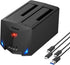 FIDECO USB 3.2 Gen 1 to Hard Drive Docking Station, Supports 2.5 or 3.5 inch SATA HDD SSD with Duplicator