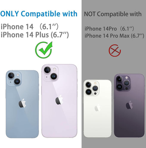 Dengduoduo 3 Pack 14 6.1" 14 6.7", 9H Tempered Glass Camera Lens Protector for iPhone & iPhone Plus Ultra HD, Hardness