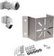 WiTi Small Exterior Corner Wall Mount - Stainless Steel Holder for WiFi IP Camera, Compatible with Wyze/Ring Bullet/Dome
