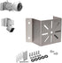 WiTi Small Exterior Corner Wall Mount - Stainless Steel Holder for WiFi IP Camera, Compatible with Wyze/Ring Bullet/Dome