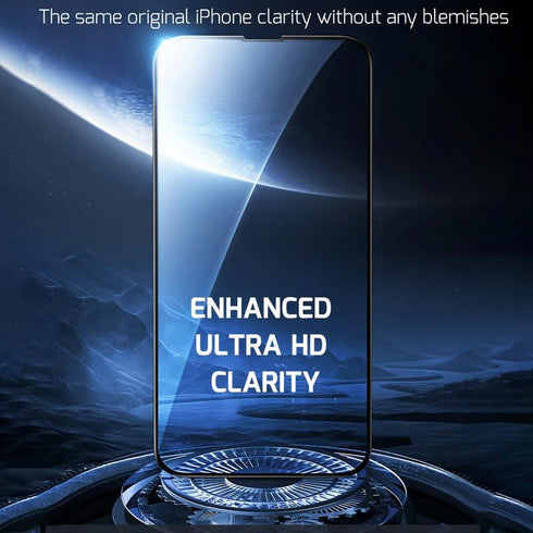 Apple iPhone 15 Pro Tempered Glass Screen Protector (2 Pack) - Durable, high clarity, and easy to install.