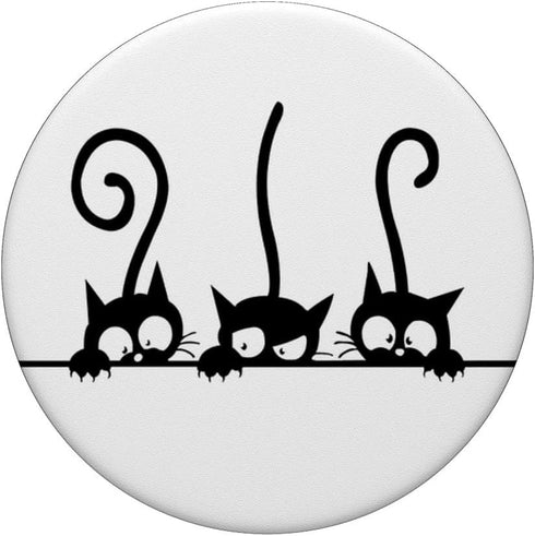 Kitty Cat Pop Socket for Phone, Cute Kitten PopSockets Standard PopGrip