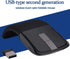 Foldable Wireless Touch Mouse, Arc Touch Mouse Mice with 143 Receiver for PC Laptop Smart TV, Stylish Appearance(Black)