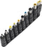 Universal 10Pcs DC 5.5x2.1mm Connectors Plug Kit, Laptop Notebook Input DC Plug Set, Female Adapter Base