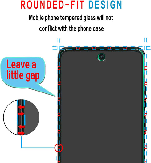 Slanku 3 Pack Tempered Glass Screen Protector for Moto G 5G 2024, Touch Sensitivity, Scratch Resistant, Bubble Free