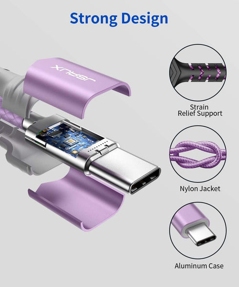 JSAUX USB Type C to 3.5mm Female Headphone Jack Adapter, Compatible with iPhone 15 Pro Max/15 Pro/15 Plus, Samsung