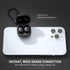 Wireless Ear Buds for Small Ears, 2.5g Lightweight Mini Earbuds, Cute Colors for Women & Kids, Bluetooth 5.3 - Black
