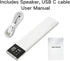 Falzcad 36 Pillow Speaker for Sleeping, Bone Conduction Speaker, Bedside Speaker with Built-in White Noise, Auto Off